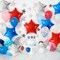 Star Balloons, 10 pcs Red Blue Silver, 18" Aluminum Foil, Self-Sealing, for Helium, Party Decorations, Wide Occasions